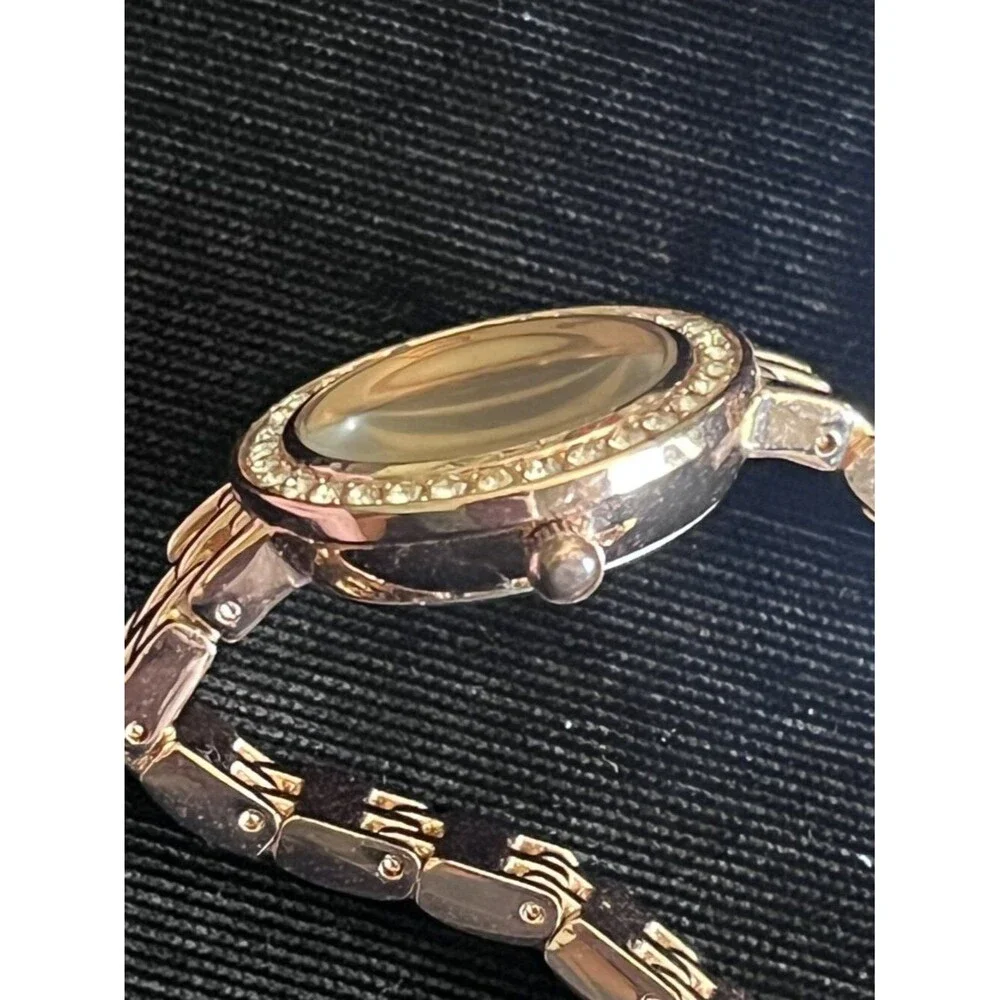 Rose Gold Womens GC Crystal Watch Roman Numeral Dress Watch